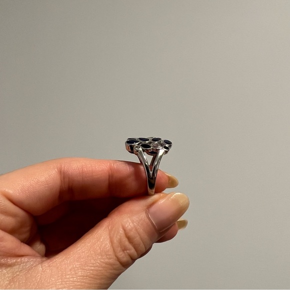 Fancy Sapphire Cocktail Ring - Picture 5 of 6